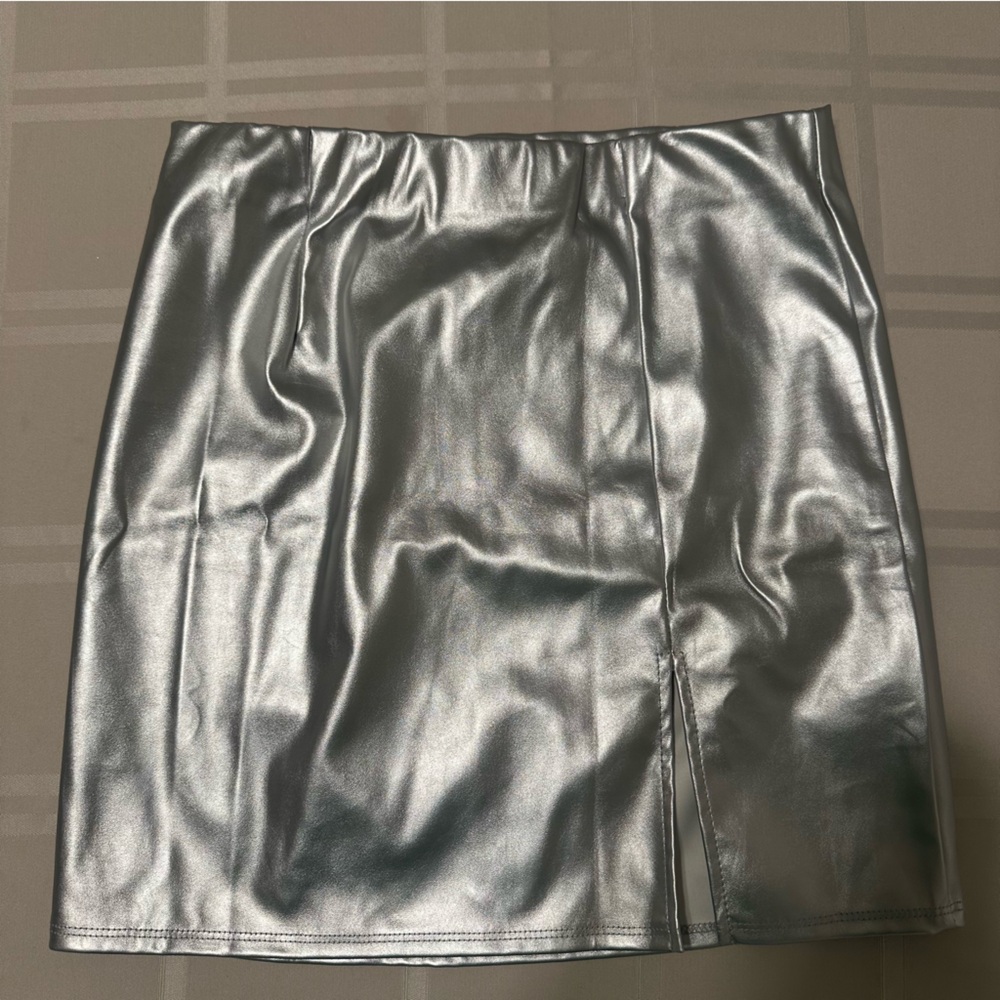 Silver Mini Skirt (NWT)